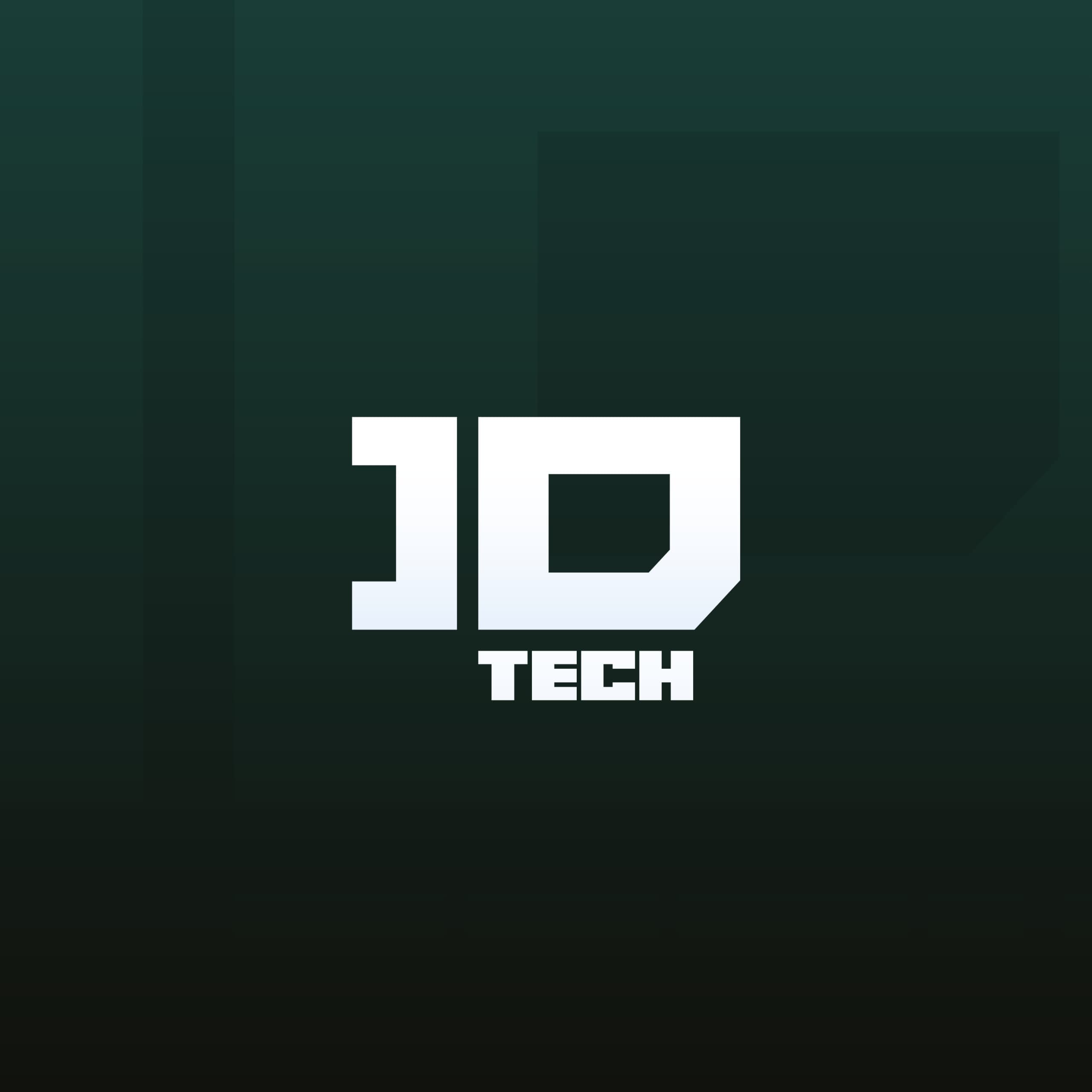 IDTECH logo on dark green background